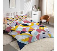 Funda Nórdica Cama 90 PatróN Juego de Ropa de Cama Mezcla Fundas Nordicas Microfibra Suavecon, Estampado Moderno 3D - Funda Edredon 150x200 cm + 2 Fundas Almohada 50x80 cm -kK278