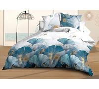 Funda nórdica de 240 x 260 cm y 2 Fundas de Almohada, Microfibra Suave y Resistente, fácil Mantenimiento, Color Azul