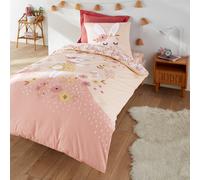 Funda nórdica de algodón orgánico, Lapin fleuri. Talla 140 x 150 cm. Color Estampado Rosa