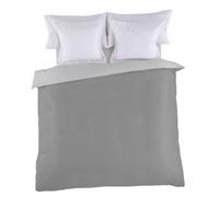 Funda nórdica de ES-TELA, dos colores lisos, 50 % algodón y 50 % poliéster, 144 hilos, 50% algodón/50% poliéster, Pearl-lead, Cama de 90 (150x220 cm)