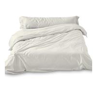 Funda nórdica de satén Color Natural. Cama de 135/140 cm.