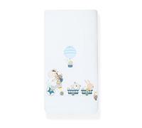 Funda Nórdica Desenfundable para cuna Jirafa Bicicleta petróleo