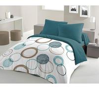 Funda Nórdica HOME LINGE PASSION Verde Círculos 140 x 200 cm