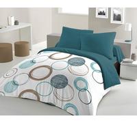 Funda Nórdica HOME LINGE PASSION Verde Círculos 240 x 260 cm