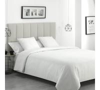 Funda Nórdica Hotel Tejido Satén Jacquard Cuadros con Cojines Color Blanco Talla 280x240 cm - Dhestia Home