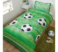 Goal Score Football Funda Nórdica Individual Verde Campo Niños