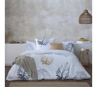 Funda nórdica Kari Cama 180 cm - 260x240 cm, algodón 200 Hilos. Cierre con Corchetes.