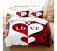 Funda nórdica King y Queen, Funda nórdica Blanca y Negra de Matrimonio, Incluye 1 Funda nórdica y 2 Fundas de Almohada, Juego de Ropa de Cama para Parejas (E, 220x240cm)