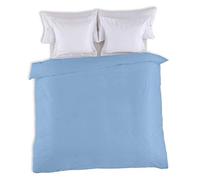 FUNDA NORDICA lisa color azul claro - Cama de 105 (1 pieza) - 50% algodón / 50% poliéster - 144 hilos. Gramage: 115