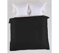 FUNDA NORDICA lisa color negro - Cama de 105 (1 pieza) - 50% algodón / 50% poliéster - 144 hilos. Gramage: 115
