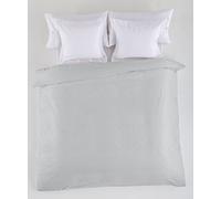 FUNDA NORDICA lisa color perla - Cama de 135/140 (1 pieza) - 50% algodón / 50% poliéster - 144 hilos. Gramage: 115