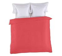 FUNDA NORDICA lisa color rojo - Cama de 105 (1 pieza) - 50% algodón / 50% poliéster - 144 hilos. Gramage: 115