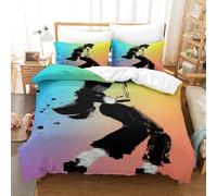 Funda Nórdica Michael Jackson Microfibra Suave Juego De Cama 3 Piezas con Motivo Michael Jackson con Cremallera Y Fundas Almohada para Familiar Y Niños Single（140x200cm）