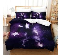 Funda Nórdica Michael Jackson Microfibra Suave Juego De Cama 3 Piezas Michael Jackson con Cremallera Y Fundas De Almohada para Niños Y Niñas, Single（140x200cm）