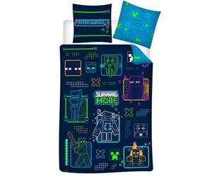 FUNDA NORDICA MICROFIBRA 140 * 200 MINECRAFT 016