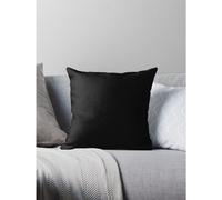 Funda nórdica negra lisa - Colcha lisa con faldón, fundas de almohada y calcetines para cojines compatibles con funda para iPhone, funda para sofá