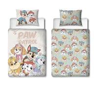 Funda nórdica Oficial para Cuna Infantil de Paw Patrol Character World, Diseño de bocetos, Reversible, de 2 Caras, Incluye Funda de Almohada a Juego.
