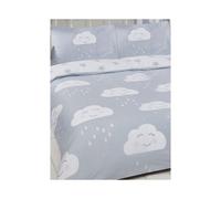 Funda nórdica - PriceRightHome - Doble placer de nubes - Gris y blanco - Sintético
