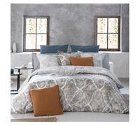 Funda nórdica reversible 100% algodón percal lansa 200x200 cm gris