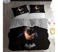 Funda Nórdica Superhéroe Batman Algodón Agradable A La Piel Estudiante Dormitorio Simple Desnudo Dormir Hogar Doble ((150x200cm)-Cama de 90,Murciélago 05)