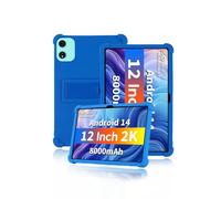 Funda Odea A12 12 Pulgadas 2025 Tablet Funda Funda Piel Suave Silicona Funda para Odea A12 con Soporte Ajustable (Azul Azul)