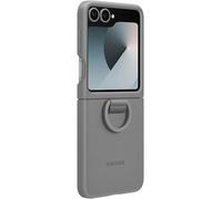 Funda Oficial Samsung Galaxy Z Flip6 y Flip7 FE de Silicona con Anillo Gris