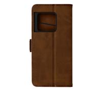 Funda OnePlus 10 Pro 5G Polipiel Tarjetero Doble lengüeta magnética Marrón