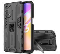Funda OPPO A54 5G/A74 5G,Carcasa Anti-Caída Militar Armor Hard PC y Silicona TPU con Soporte Invisible Compatible con Soporte Magnético para Coche,Antigolpes Case para OPPO A93 5G/A54/A74 5G,Negro