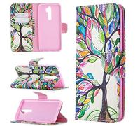Funda OPPO A9 2020/A5 2020, SATURCASE de piel sintética con tapa, tarjetero, tarjetero, funda protectora para OPPO A9 2020/A5 2020 (BO-1)