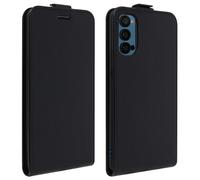 Funda Oppo Reno 4 Protector con Tapa Vertical y Tarjetero - Negro