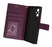 Funda Oppo Reno 8 Lite 5G Cartera Soporte de Video Muñequera vioeta