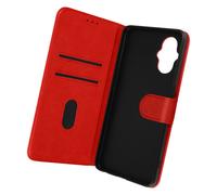 Funda Oppo Reno 8 Lite 5G Solapa Tarjetero Función Soporte Vídeo rojo