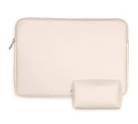 Funda Ordenador 13/14 Pulgadas, Bolso Ordenador Impermeable con Funda Accesorios, Portátil 13 Pulgadas para MacBook Air 13.3" M4/M3/M2/M1, MacBook Pro, HP, DELL, Lenovo, 360°Protección(Beige)
