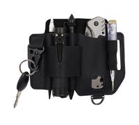 Funda Organizador De Cuero Para Hombres, Funda Para Cinturón, Funda De Cuero EDCs, Vaina De Cinturón EDC Organizador De Bolsillo, Bolsa De Cuero Con Portalápices Para Linterna, Cuchillo, Llave De