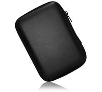 Funda organizadora de Almacenamiento para Disco Duro, Multiuso, Universal, Compatible con Western Digital WD Elements Seagate, Funda de Viaje EVA de 6,3 cm a Prueba de Golpes (Negro)