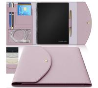 Funda organizadora de lujo para Rocketbook, planificador, cuaderno, tamaño carta, A4, piel sintética suave, perfecta para cohetbook para Core, Panda, Fusion, funda inteligente para cuaderno,