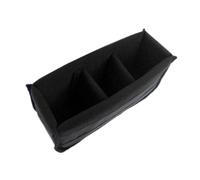 Funda organizadora de terciopelo de nailon para cámara réflex digital con acolchado ajustable para un almacenamiento seguro, Black