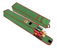 Funda Organizadora para Papel de Regalo, 2 Unidades, Tela Oxford 600D Impermeable y Resistente, con Bolsillos, 78x13 cm, Verde