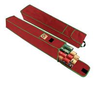 Funda Organizadora para Papel de Regalo, 2 Unidades, Tela Oxford 600D Impermeable y Resistente, con Bolsillos, 78x13 cm, Rojo