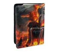 Funda organizadora para pasaporte con diseño de globos de plumas y rosas rojas y doradas, 3 unidades, de piel sintética, para viajes, para hombres y mujeres, 6.5 pulgadas, Black, Talla única