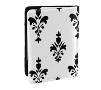 Funda organizadora para pasaporte con diseño extraño, piel sintética para viajes, para hombres y mujeres, 6.5 pulgadas, Black, Talla única