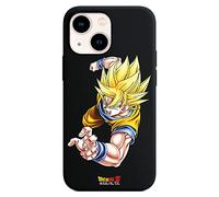 Funda Original Compatible con iPhone 13 Mini Negro con un diseño de Dragon Ball Z Goku SS1 Special