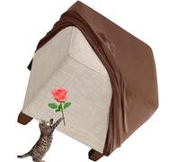 Funda Otomana Cuadrado，30/40/60/70/80/90/100cm Elástica Funda De Puff ，Retirable Lavable Funda Reposapies Terciopelo Jacquard Cubierta Taburete Sofá Protector ( Color : #10 , Size : 40x40cm/15.7x15.7"