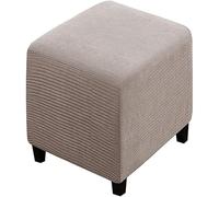 Funda Otomana Elástica Jacquard - Cubierta De Taburete Cuadrado, Puff Y Reposapies - Retirable Y Lavable - Protector Para Sala De Estar Y Dormitorio (Color : 17#, Size