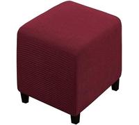 Funda Otomana Elástica Jacquard Funda De Taburete Funda De Puff Cuadrado Funda Reposapies Retirable Lavable Cubierta Otomana Protector De Taburete para Sala De Estar Y Dormitorio (Color : 23#, Size