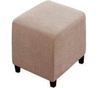 Funda Otomana Elástica Jacquard Funda De Taburete Funda De Puff Cuadrado Funda Reposapies Retirable Lavable Cubierta Otomana Protector De Taburete para Sala De Estar Y Dormitorio (Color : 19#, Size