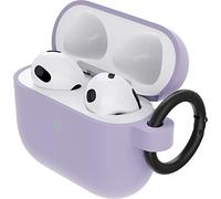 Funda OtterBox Soft Touch para AirPods 3.ª Gen 2021, Restistente a Caídas y Golpes, Ultra Fina, Protege contra Arañazos y Rasguños, Incluye Mosquetón, Morado