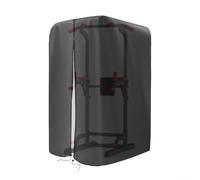 Funda Oxford 420D para gimnasio con cremallera, protector antipolvo para todo tipo de clima, para sentadillas, jaula de levantamiento de pesas, cordón ajustable, color negro, talla M, 42 x 40 x 64