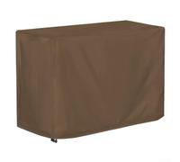 Funda Oxford 420d para mesa de parrilla para exteriores, compatible con Royal Gourmet Pc3404s, carrito de mesa de comedor rodante, impermeable, resistente al viento, protección negra (café)