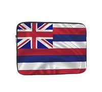 Funda Oxford para portátil de 10 pulgadas, diseño de bandera de Hawái | Oxford resistente a salpicaduras con acolchado de espuma. Se adapta a portátiles de 10 pulgadas. Delgado para mochila